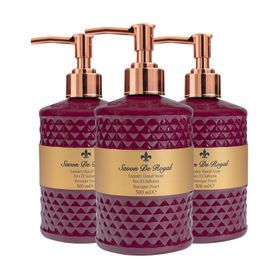 Savon De Royal Baroque Pearl 3x500 ml Luxury Vegan Sıvı Sabun