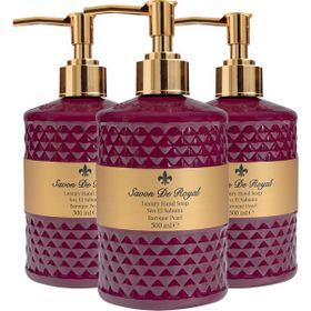 Savon De Royal Baroque Pearl 3x500 ml Luxury Vegan Sıvı Sabun
