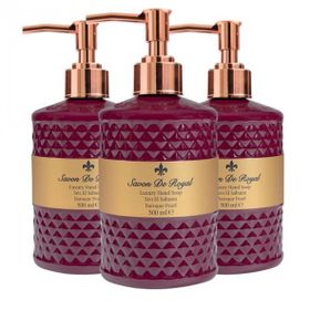 Savon De Royal Baroque Pearl 3x500 ml Luxury Vegan Sıvı Sabun