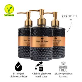 Savon De Royal Pearl 500 ml 3'lü Sıvı Sabun