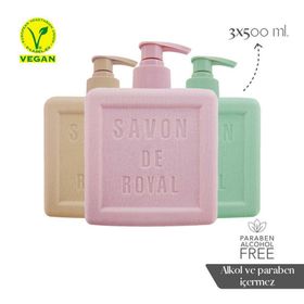 Savon De Royal Provence Nemlendirici Luxury Vegan 3x500 ml Sıvı Sabun Karma Paket