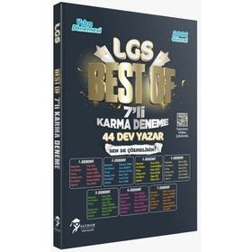 Saydam Yayınları - 2022 8. Sınıf LGS Best Of 7'li Karma Deneme