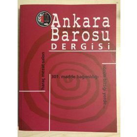 Sayı 1 - Yıl 65 Kış 2007 - Haraç Mezat Salon - Ankara Barosu Dergisi