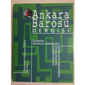 Sayı 1 - Yıl 67 Kış 2009 - Ankara Barosu Dergisi