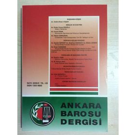 Sayı 2005 / 2 Yıl 63 - Aldatıcı Reklamlar - Ankara Barosu Dergisi
