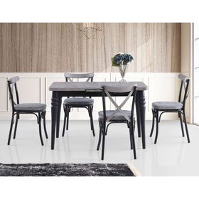 Says Metal Polo 75 x 120 cm Retro-Gümüş Masa Takımı