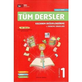 Sbm Yayınları 1. Sınıf Tüm Dersler Kazanım Değerlendirme ve Deneme Sınavları