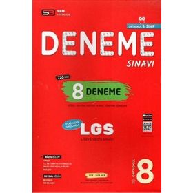 SBM Yayınları 8. Sınıf LGS 8 Deneme Sınavı