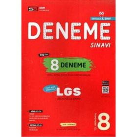 SBM Yayınları 8. Sınıf LGS 8 Deneme Sınavı