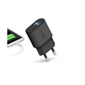 Sbs Siyah 2xUSB-A Hızlı Seyahat Şarj Cihaz
