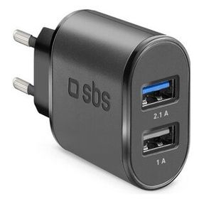 Sbs Siyah 2xUSB-A Hızlı Seyahat Şarj Cihaz