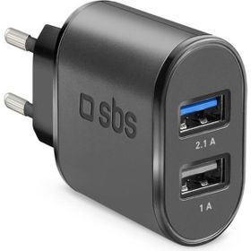 Sbs Siyah 2xUSB-A Hızlı Seyahat Şarj Cihaz
