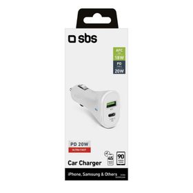 Sbs USB-C PD 20 W 1xUSB-A Araç Şarj Cihazı