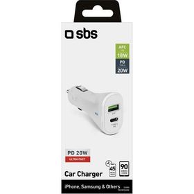 Sbs USB-C PD 20 W 1xUSB-A Araç Şarj Cihazı