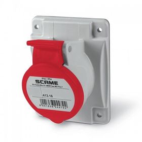 Scame IP44 4x16 A Makine Eğik Priz