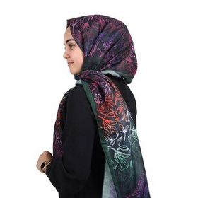 Scarfella Desen-03 Renk-15 Lacivert Desenli Naturel Şal