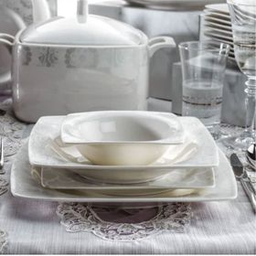 Schafer 06 Beyaz 60 Parça Wondel Yemek Takımı
