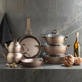 Schafer 11 Parça Bakır Range Yanmaz Yapışmaz Çeyiz Seti