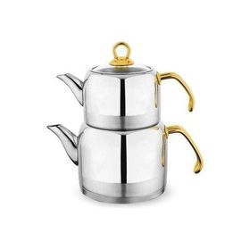 Schafer 1S0002-15001-INX04 4 Parça İnox Ada Metal Çaydanlık Takımı