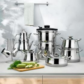Schafer 1S0837-29001-INX01 Caldron Inox 18 Parça Çelik Çeyiz Seti