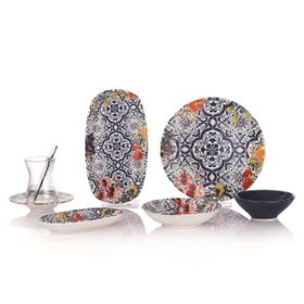 Schafer 1S6415-02001-LAC01 Sophie Lacivert 32 Parça Kahvaltı Takımı