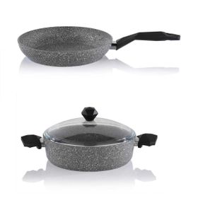 Schafer 24 cm Granit Karnıyarık Tencere ve Tava Seti