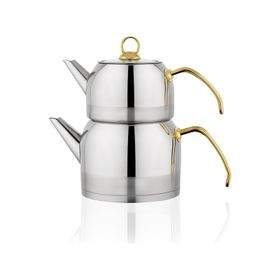 Schafer 245418 Gold 4 Parça Orta Boy Ada Çaydanlık Takım