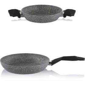 Schafer 26 cm Granit Tava ve 22 cm ndüksiyon Tabanlı Sahan Seti