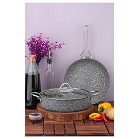 Schafer 28 cm Granit Karnıyarık Tencere ve Tava Seti