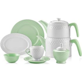 Schafer 28772 Eden Collection 34 Parça Yeşil Kahvaltı Takımı