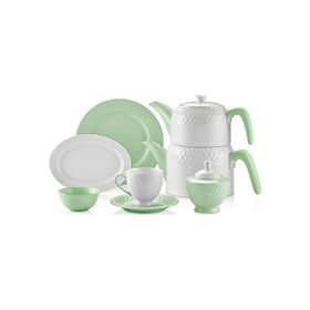Schafer 28772 Eden Collection 34 Parça Yeşil Kahvaltı Takımı