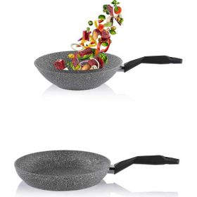 Schafer 30 cm Granit Tava ve 28 cm Wok Tava