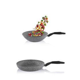 Schafer 30 cm Granit Tava ve 28 cm Wok Tava