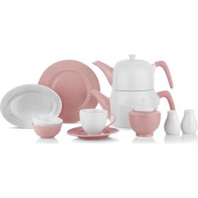 Schafer 32 Parça Pembe Haben Kahvaltı Seti