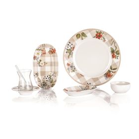 Schafer 32 Parça Spring Bej Kahvaltı Takımı