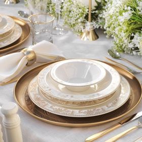 Schafer 60 Parça Gold Tılsım Bloomfest Yemek Takımı