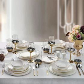 Schafer Adel Gold 56 Parça 12 Kişilik Yemek Takımı
