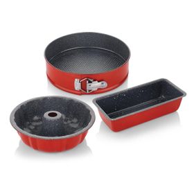 Schafer Ariana 3'lü Granit İç Yüzeyli Kek Kalıbı Seti