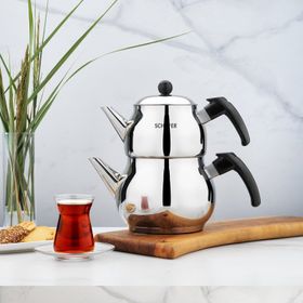 Schafer Axel Siyah 3 Parça Çaydanlık Takmı