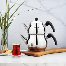 Schafer Axel Siyah 3 Parça Çaydanlık Takmı