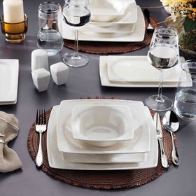 Schafer Beth 02 Beyaz 56 Parça Yemek Takımı