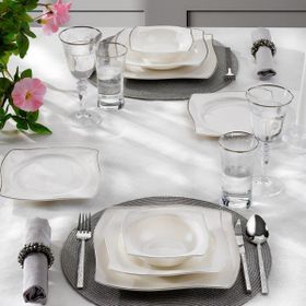 Schafer Bety Platin 48 Parça Yemek Takımı