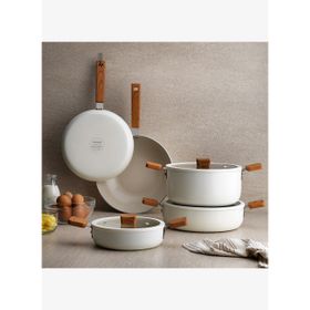 Schafer Ceramoni 24 cm Krem Seramik Tava
