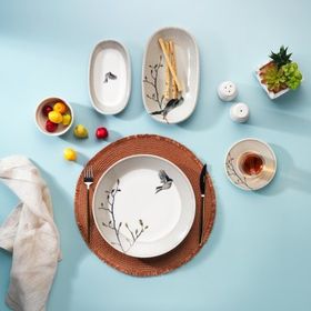 Schafer Charlotte 32 Parça Gri Kahvaltı Takımı