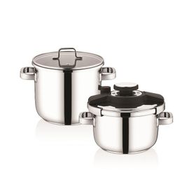 Schafer Compact Inox Düdüklü Tencere Seti 2'Li 4 Parça