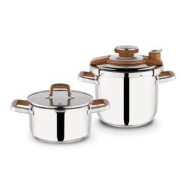 Schafer Compact Natur Set 2'li 4.5 ve 7 lt Düdüklü Tencere