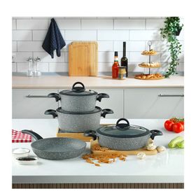 Schafer Cucina 7 Parça Granit Tencere Seti