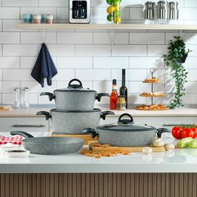 Schafer Cucina 7 Parça Gri Tencere Seti