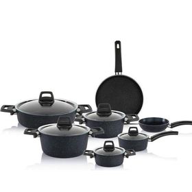 Schafer Dark Storm 12 Parça Siyah Tencere Seti