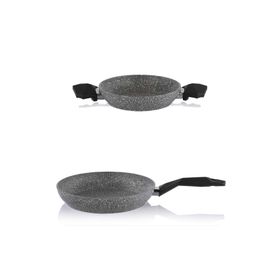 Schafer Dark Storm Siyah 20 26 cm Granit Sahan Tava Seti